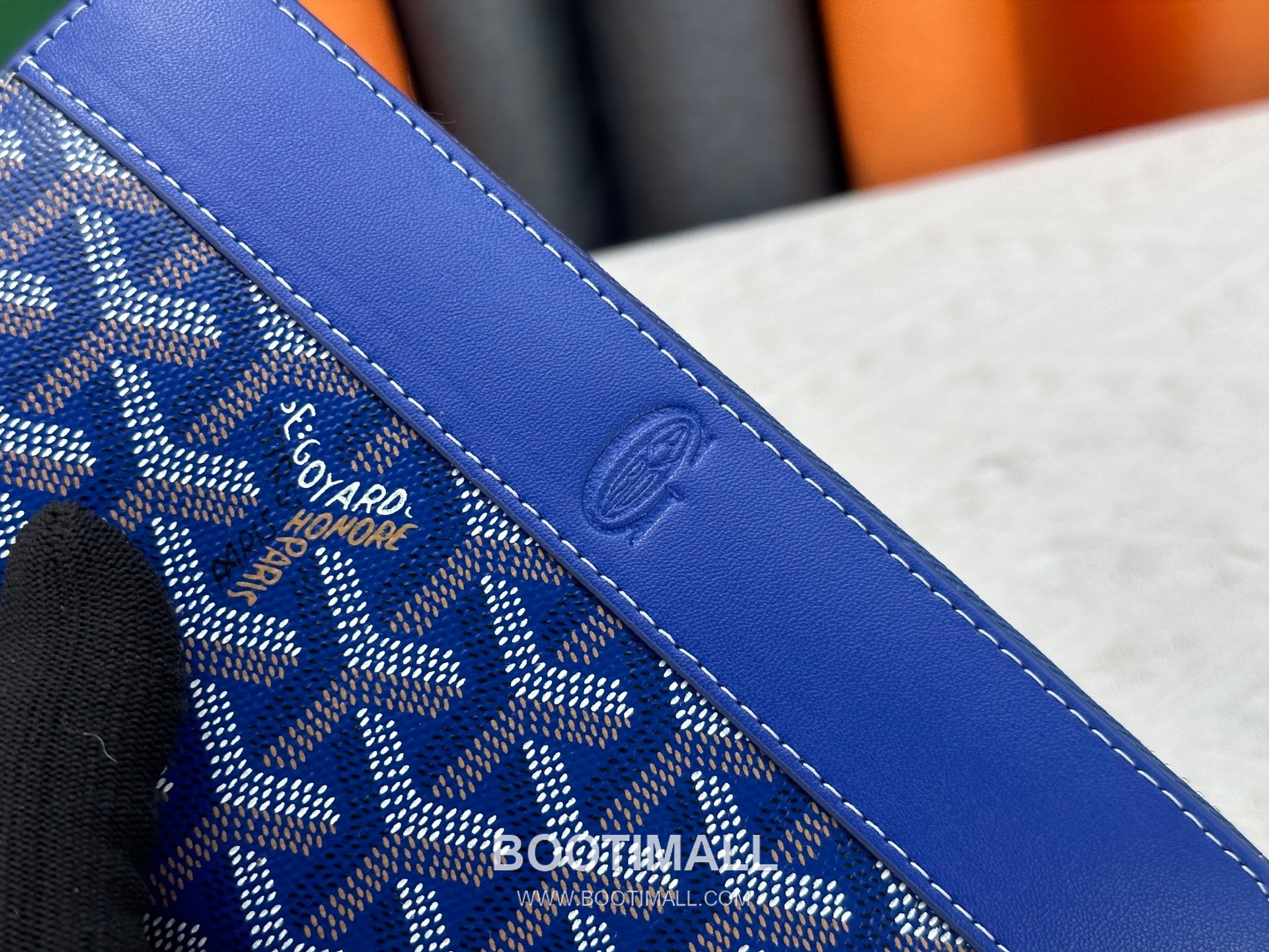 Goyard Canvas Calfskin Leather Long Wallet with Zip Pocket Detail 고야드 캔버스 카프스킨 레더 지퍼 포켓 장지갑 3368 M60017 20cm 7