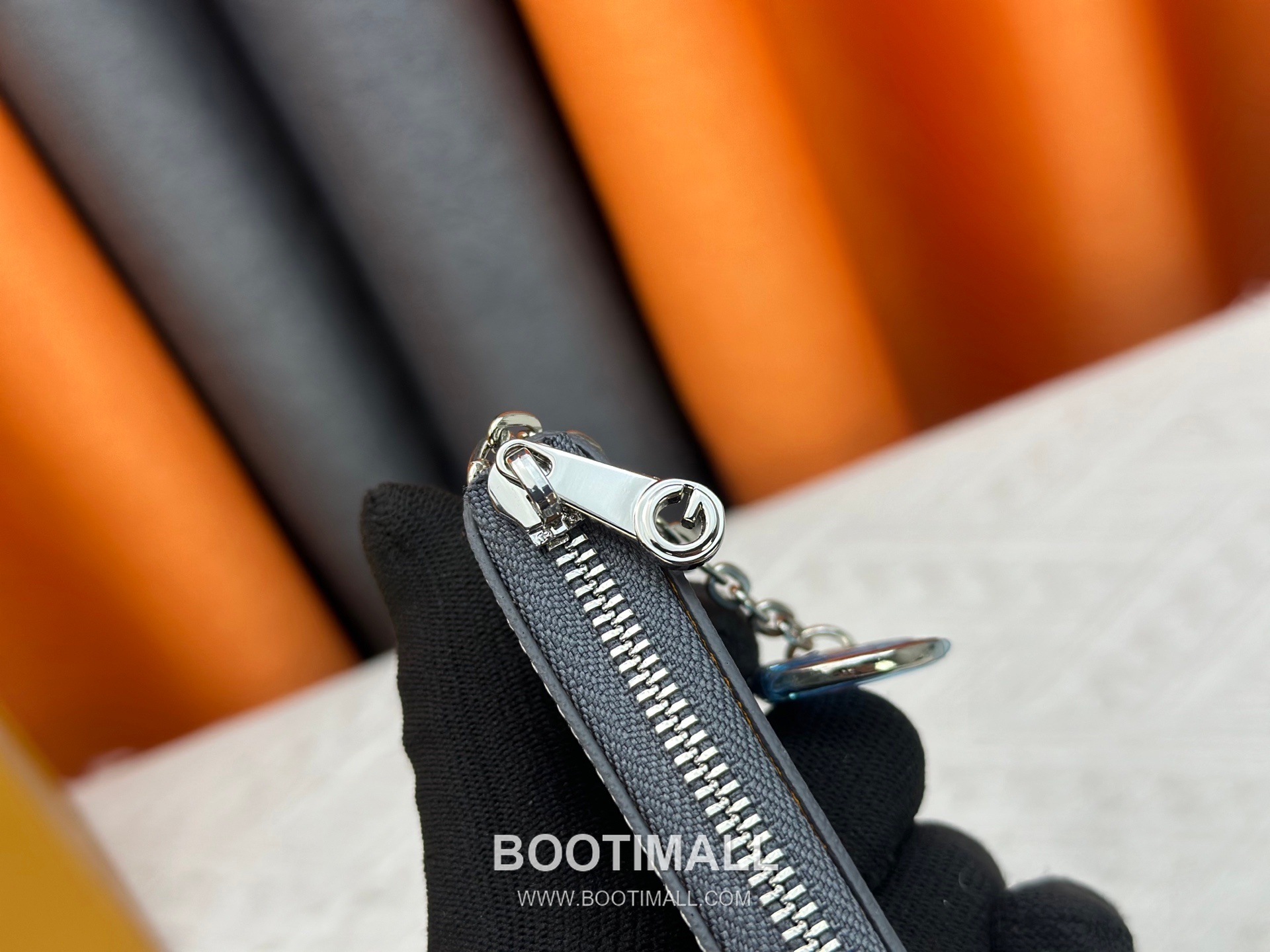 Louis Vuitton Damier Canvas Key Pouch Wallet with Zip Closure Key Ring Detail 루이비통 다미에 캔버스 키 파우치 지갑 G510 12cm 7