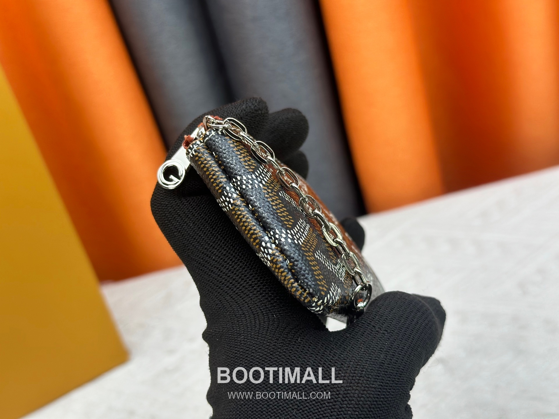 Louis Vuitton Damier Canvas Key Pouch Wallet with Zip Closure Key Ring Detail 루이비통 다미에 캔버스 키 파우치 지갑 G510 12cm 3