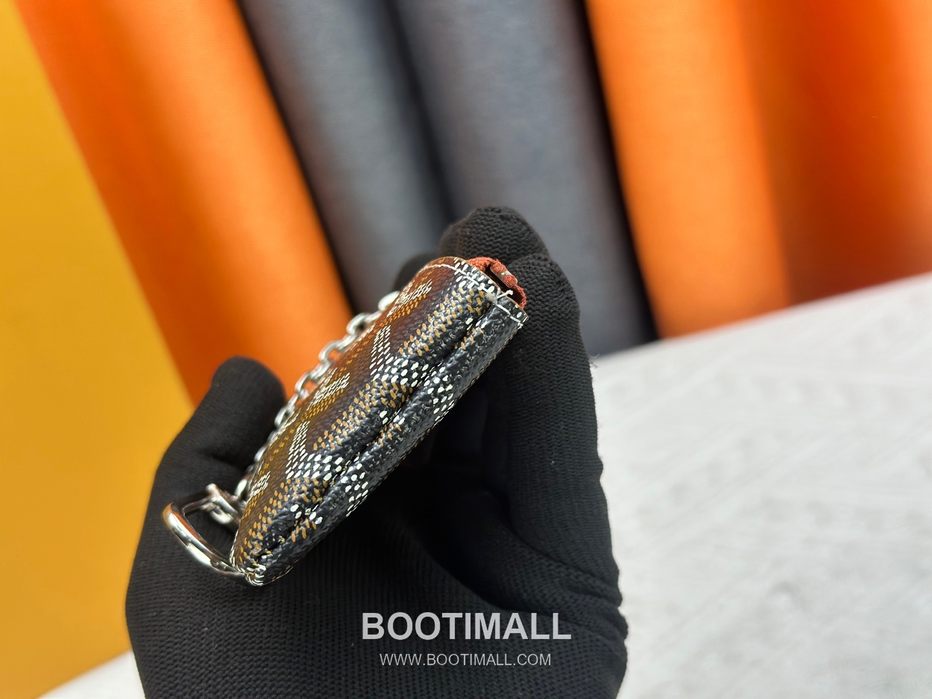 Louis Vuitton Damier Canvas Key Pouch Wallet with Zip Closure Key Ring Detail 루이비통 다미에 캔버스 키 파우치 지갑 G510 12cm 5