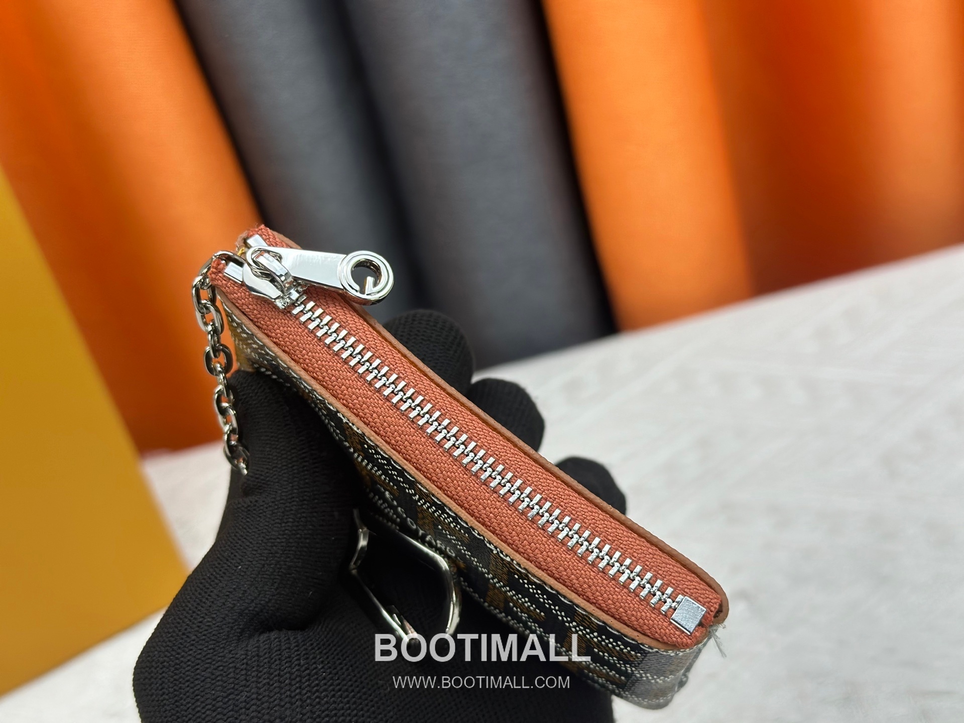 Louis Vuitton Damier Canvas Key Pouch Wallet with Zip Closure Key Ring Detail 루이비통 다미에 캔버스 키 파우치 지갑 G510 12cm 6