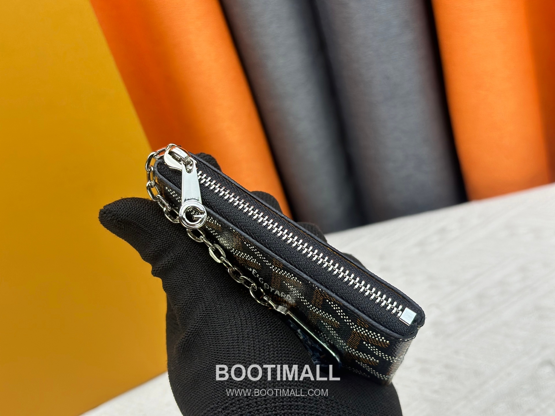 Louis Vuitton Damier Canvas Key Pouch Wallet with Zip Closure Key Ring Detail 루이비통 다미에 캔버스 키 파우치 지갑 G510 12cm 6