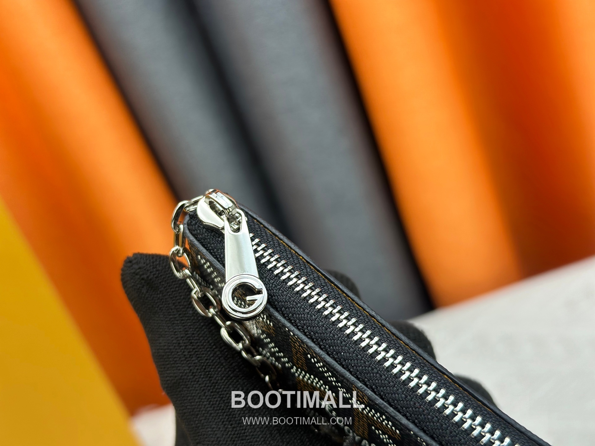 Louis Vuitton Damier Canvas Key Pouch Wallet with Zip Closure Key Ring Detail 루이비통 다미에 캔버스 키 파우치 지갑 G510 12cm 7