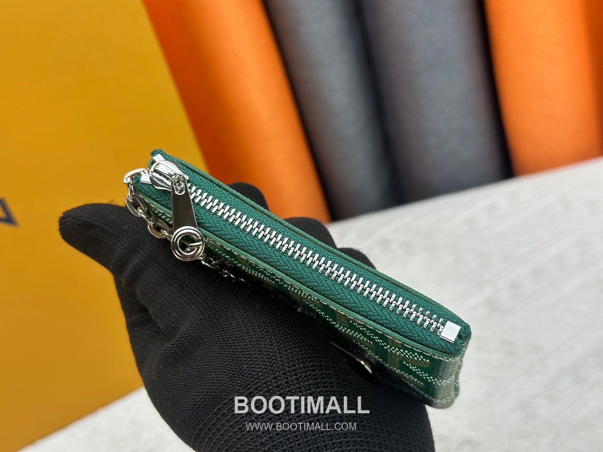 Louis Vuitton Damier Canvas Key Pouch Wallet with Zip Closure Key Ring Detail 루이비통 다미에 캔버스 키 파우치 지갑 G510 12cm 6