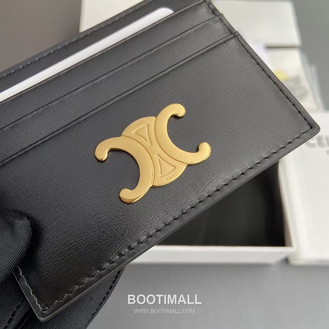 Celine Triomphe Calfskin Leather Card Holder Wallet with Zip Closure Detail 셀린느 트리옹프 카프스킨 레더 지퍼 클로저 카드홀더 지갑 10L832CQH.04LU833 11cm 5