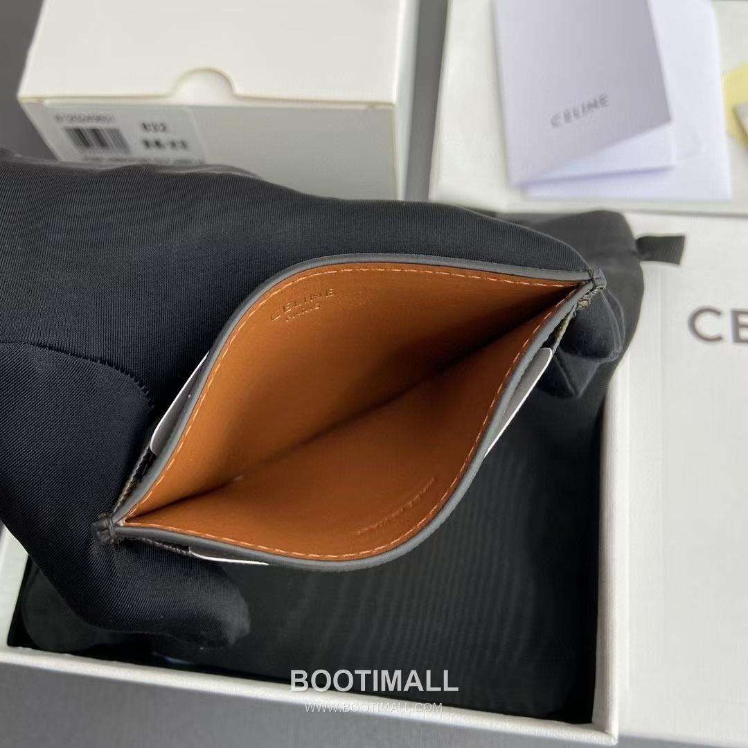 Celine Triomphe Calfskin Leather Card Holder Wallet with Zip Closure Detail 셀린느 트리옹프 카프스킨 레더 지퍼 클로저 카드홀더 지갑 10L832CQH.04LU833 11cm 9