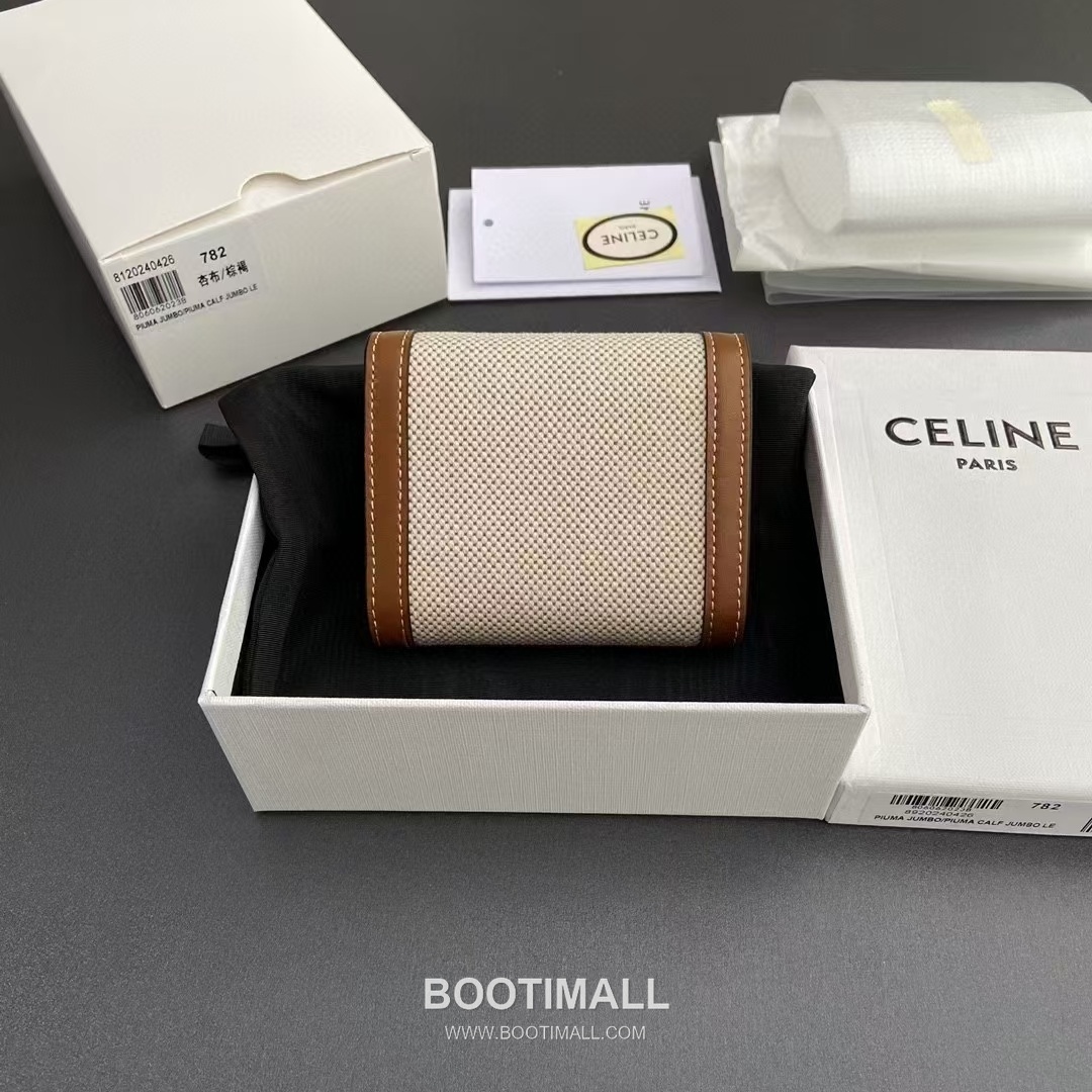Celine Triomphe Calfskin Leather Compact Wallet with Snap Coin Pocket Detail 셀린느 트리옹프 카프스킨 레더 스냅 코인포켓 반지갑 10D782CQH.04LU783 10.5cm 2
