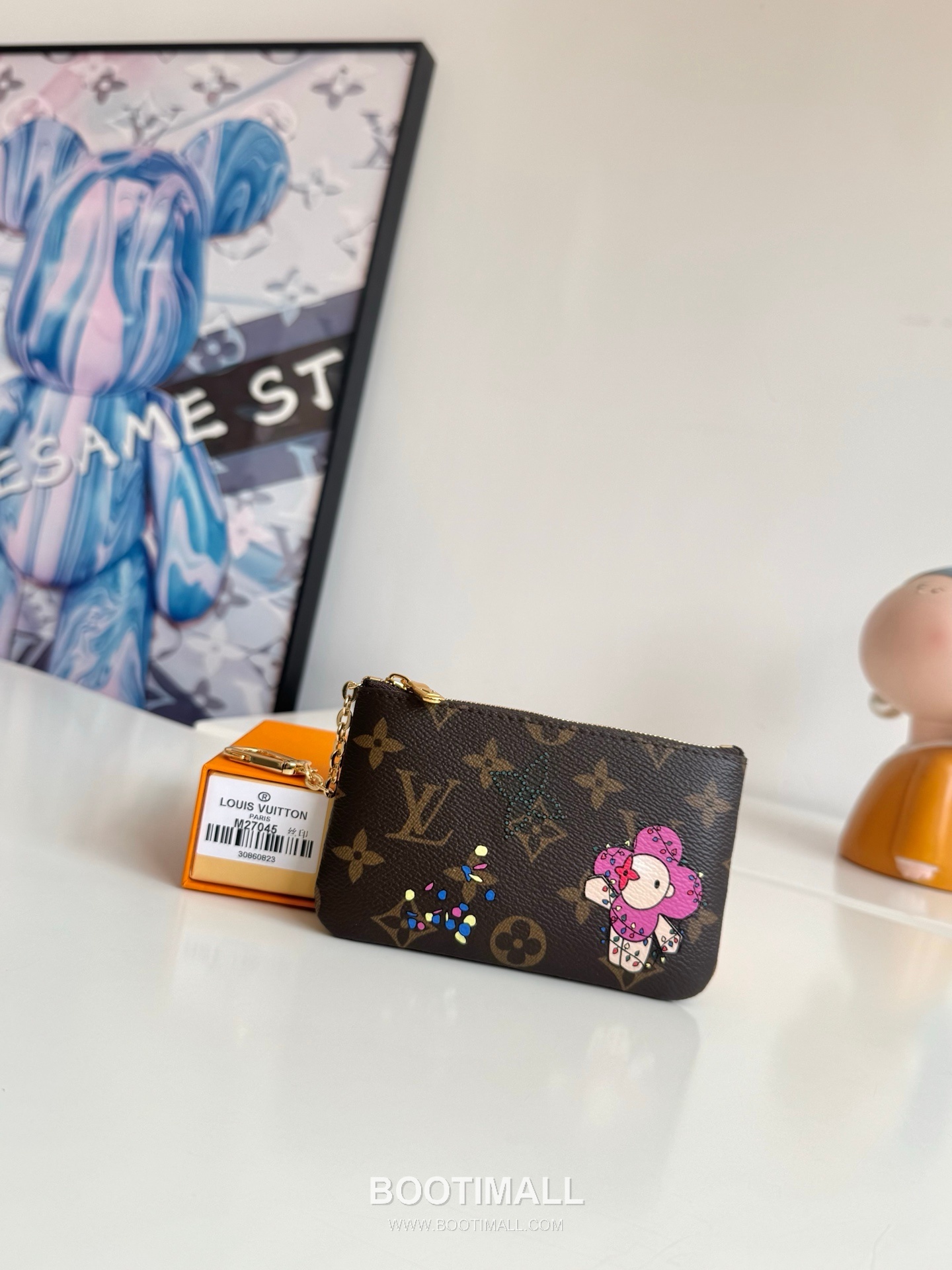 Louis Vuitton Pochette Clés Monogram Canvas Key Pouch with Hook Zip Detail 루이비통 포쉐트 클레 모노그램 캔버스 훅 지퍼 키 파우치 M27045 15cm 1