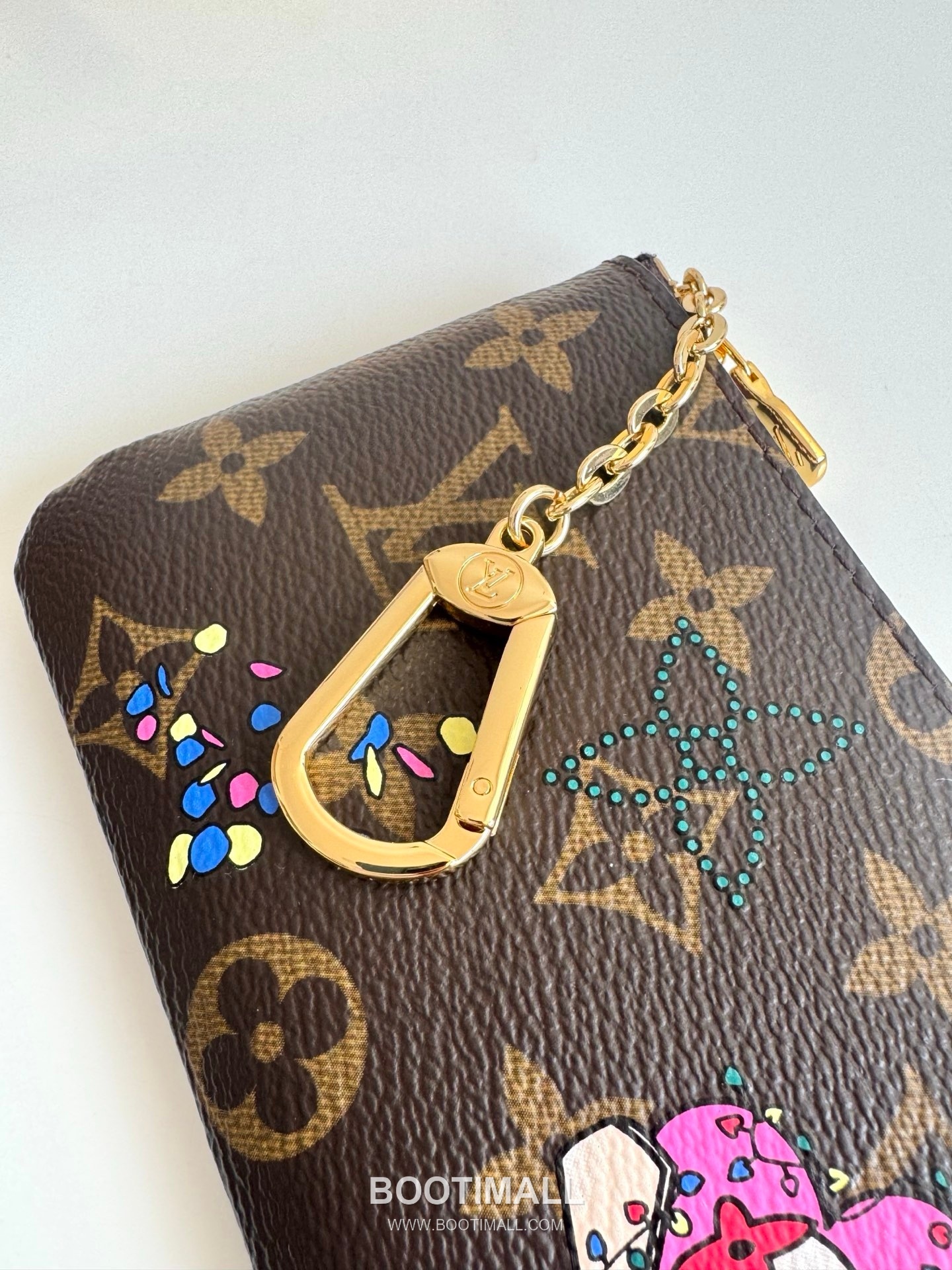 Louis Vuitton Pochette Clés Monogram Canvas Key Pouch with Hook Zip Detail 루이비통 포쉐트 클레 모노그램 캔버스 훅 지퍼 키 파우치 M27045 15cm 5