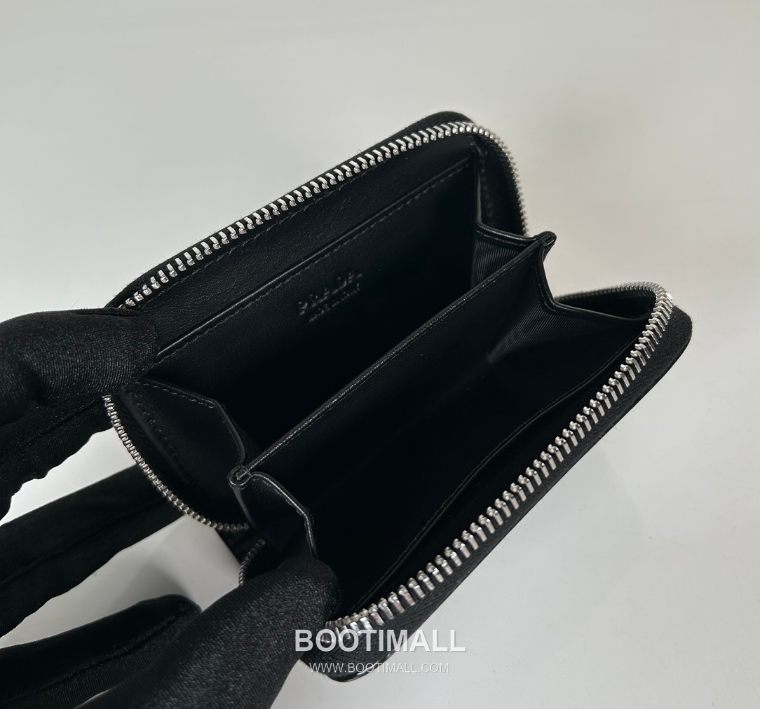 Prada Patent Quilted Calfskin Zip Card Holder with Pleated Slot Detail 프라다 페이턴트 퀼팅 카프스킨 플리츠 슬롯 지퍼 카드홀더 2MM003 11cm 8