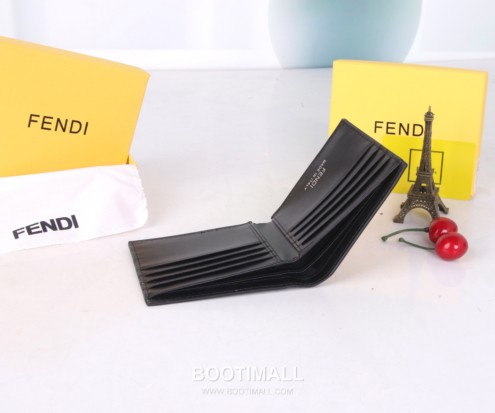 Fendi Calfskin Bi-Fold Wallet with Slim Multi Slot Detail 펜디 카프스킨 슬림 멀티 슬롯 반지갑 SF03 11cm 9