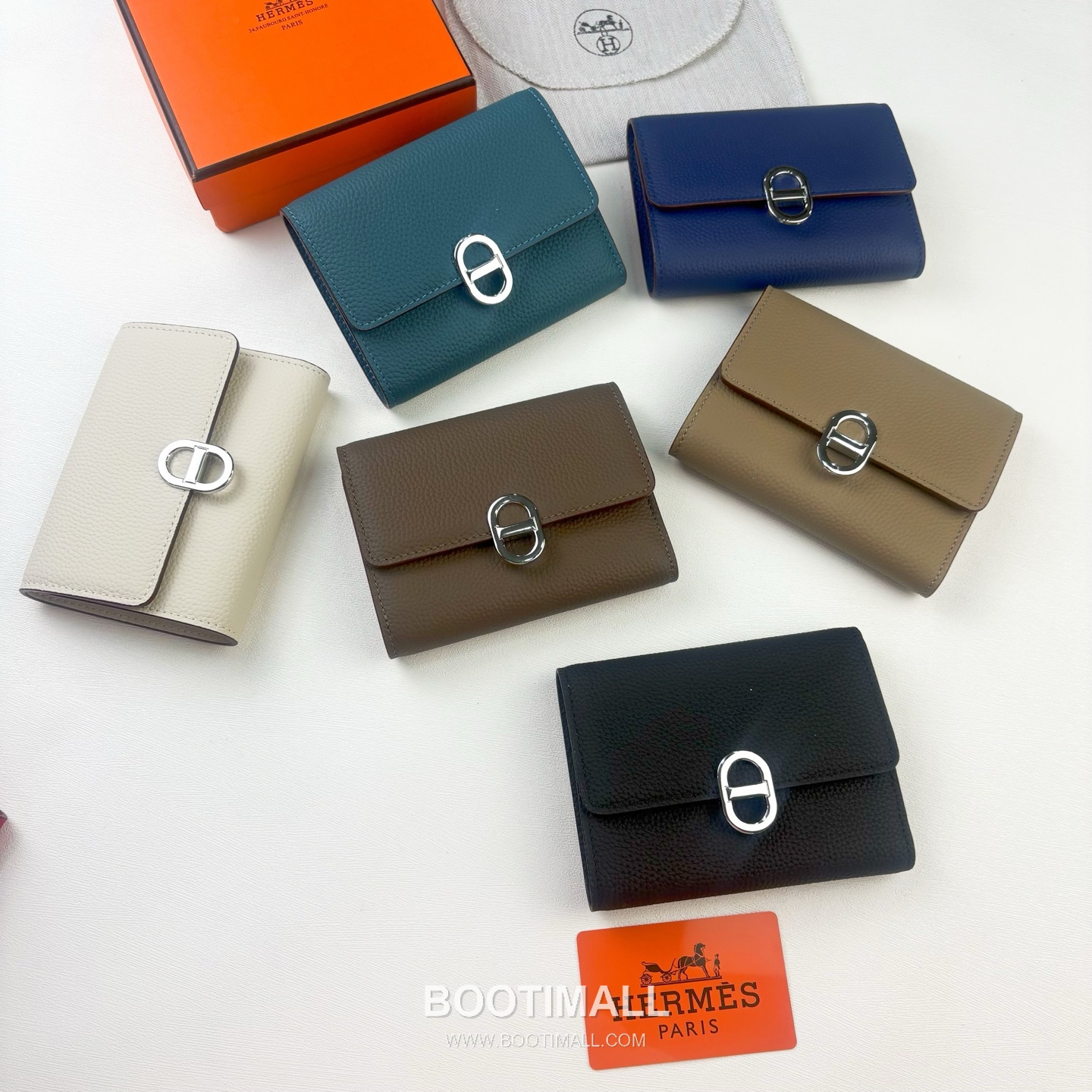 Hermès Togo Calfskin Wallet with Palladium Lock and Multi Slot Detail 에르메스 토고 카프스킨 팔라듐 락 멀티 슬롯 지갑 231 13.5cm 7