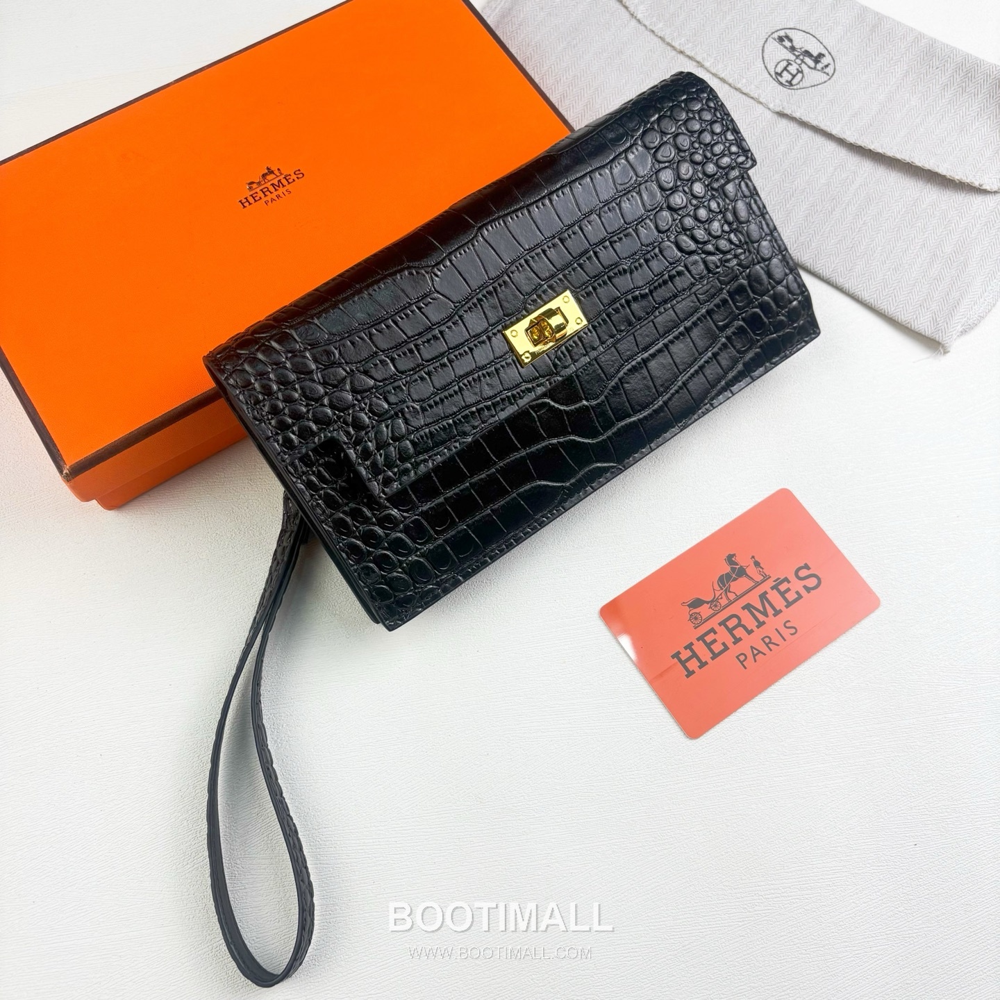 Hermès Kelly Pocket Madame Croc Embossed Calfskin Long Wallet with Palladium Hardware 에르메스 켈리 포켓 마담 크로크 엠보스드 카프스킨 팔라듐 하드웨어 장지갑 960 19cm 1