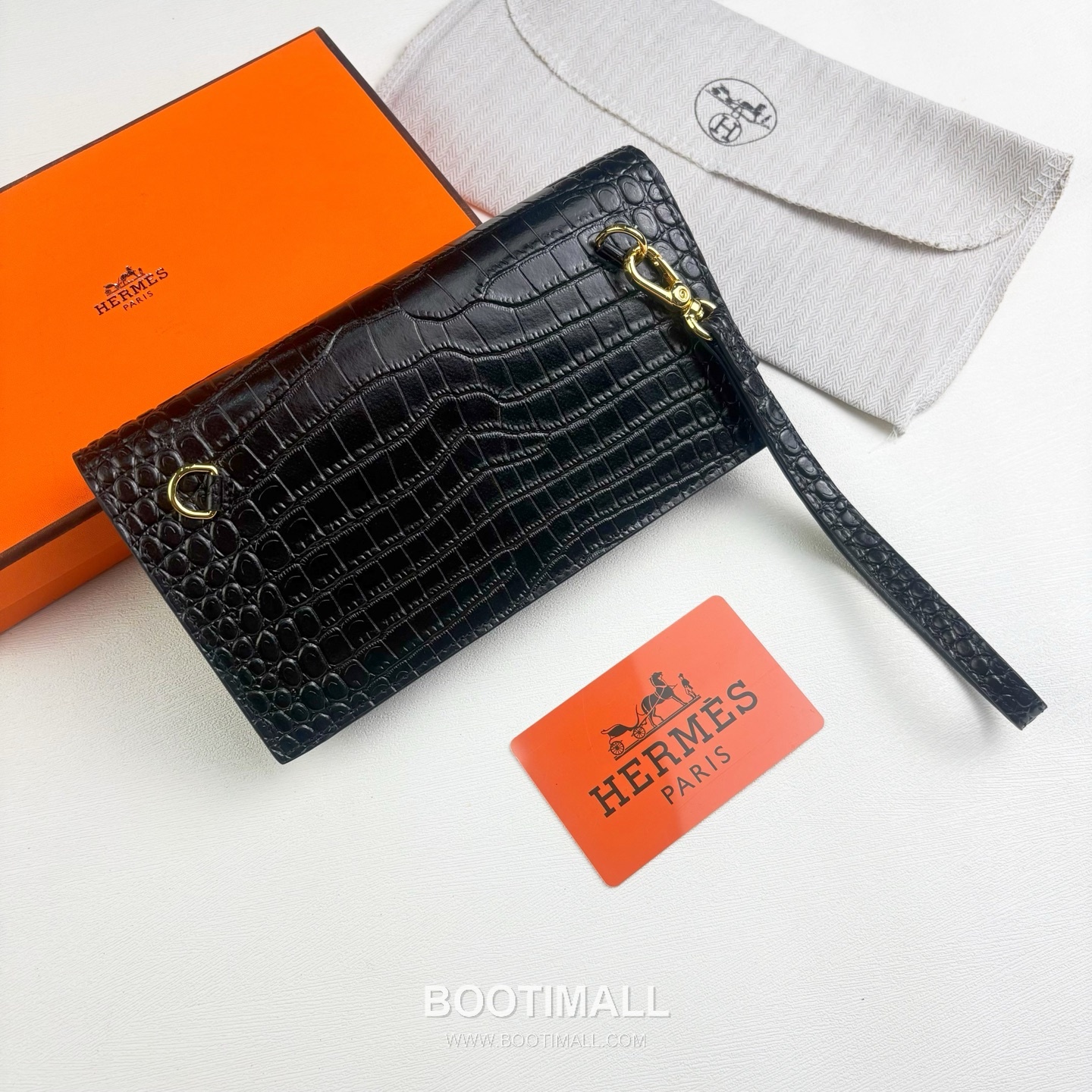 Hermès Kelly Pocket Madame Croc Embossed Calfskin Long Wallet with Palladium Hardware 에르메스 켈리 포켓 마담 크로크 엠보스드 카프스킨 팔라듐 하드웨어 장지갑 960 19cm 2