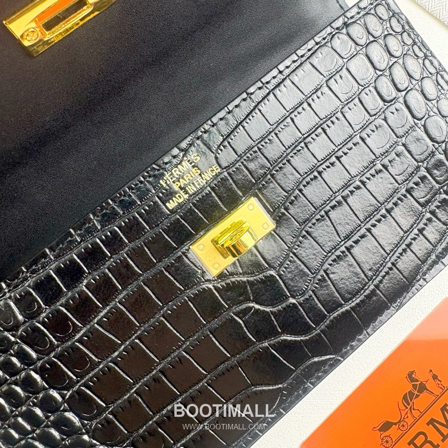 Hermès Kelly Pocket Madame Croc Embossed Calfskin Long Wallet with Palladium Hardware 에르메스 켈리 포켓 마담 크로크 엠보스드 카프스킨 팔라듐 하드웨어 장지갑 960 19cm 5