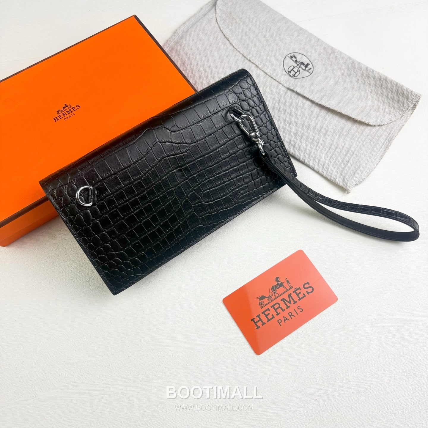Hermès Kelly Pocket Madame Croc Embossed Calfskin Long Wallet with Palladium Hardware 에르메스 켈리 포켓 마담 크로크 엠보스드 카프스킨 팔라듐 하드웨어 장지갑 960 19cm 2