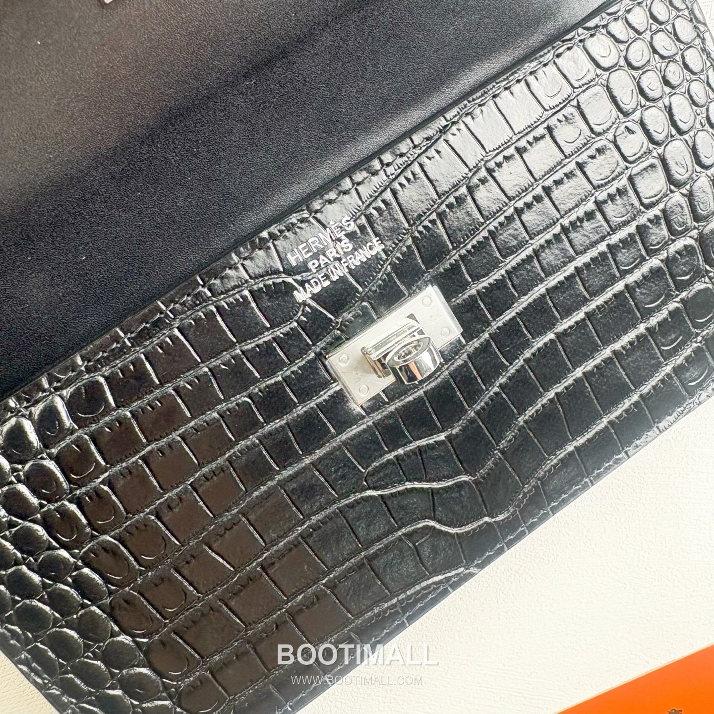 Hermès Kelly Pocket Madame Croc Embossed Calfskin Long Wallet with Palladium Hardware 에르메스 켈리 포켓 마담 크로크 엠보스드 카프스킨 팔라듐 하드웨어 장지갑 960 19cm 4