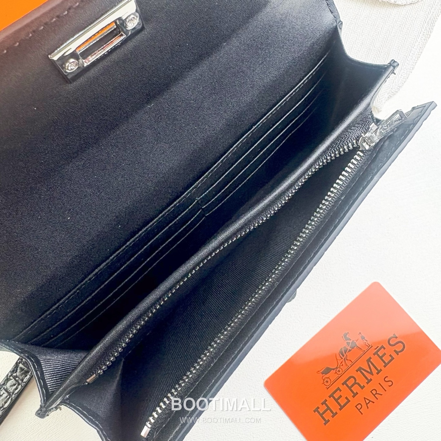 Hermès Kelly Pocket Madame Croc Embossed Calfskin Long Wallet with Palladium Hardware 에르메스 켈리 포켓 마담 크로크 엠보스드 카프스킨 팔라듐 하드웨어 장지갑 960 19cm 5