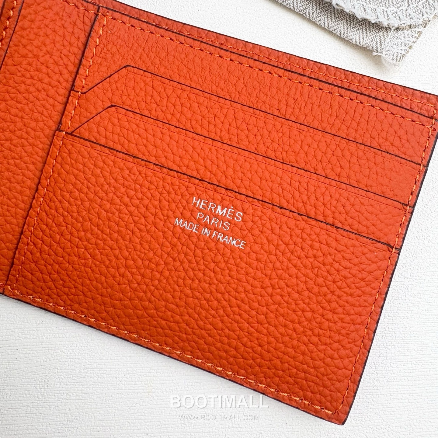 Hermès Silk’in Barenia Togo Calfskin Bi-Fold Wallet with Coin Pocket Detail 에르메스 실킨 바레니아 토고 카프스킨 코인포켓 디테일 반지갑 527 11.5cm 3