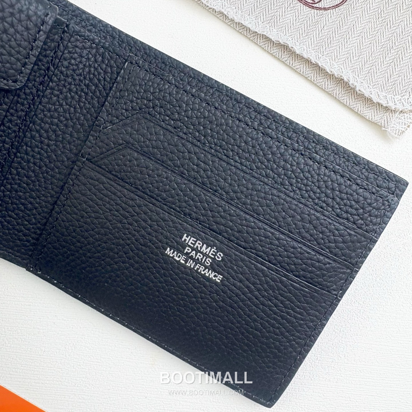 Hermès Silk’in Barenia Togo Calfskin Bi-Fold Wallet with Coin Pocket Detail 에르메스 실킨 바레니아 토고 카프스킨 코인포켓 디테일 반지갑 527 11.5cm 8