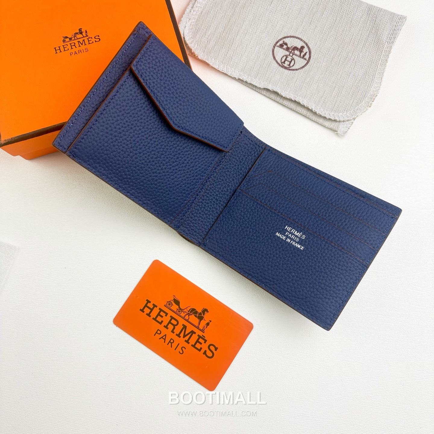 Hermès Silk’in Barenia Togo Calfskin Bi-Fold Wallet with Coin Pocket Detail 에르메스 실킨 바레니아 토고 카프스킨 코인포켓 디테일 반지갑 527 11.5cm 2