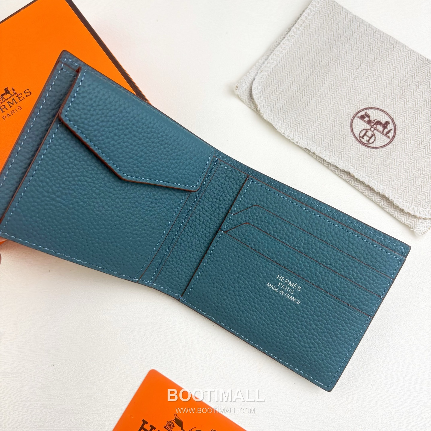 Hermès Silk’in Barenia Togo Calfskin Bi-Fold Wallet with Coin Pocket Detail 에르메스 실킨 바레니아 토고 카프스킨 코인포켓 디테일 반지갑 527 11.5cm 7