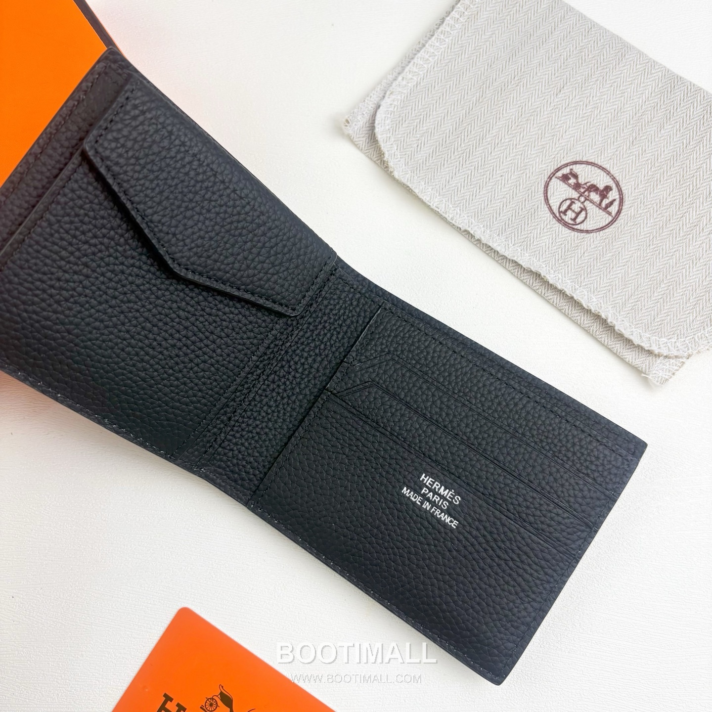 Hermès Silk’in Barenia Togo Calfskin Bi-Fold Wallet with Coin Pocket Detail 에르메스 실킨 바레니아 토고 카프스킨 코인포켓 디테일 반지갑 527 11.5cm 6