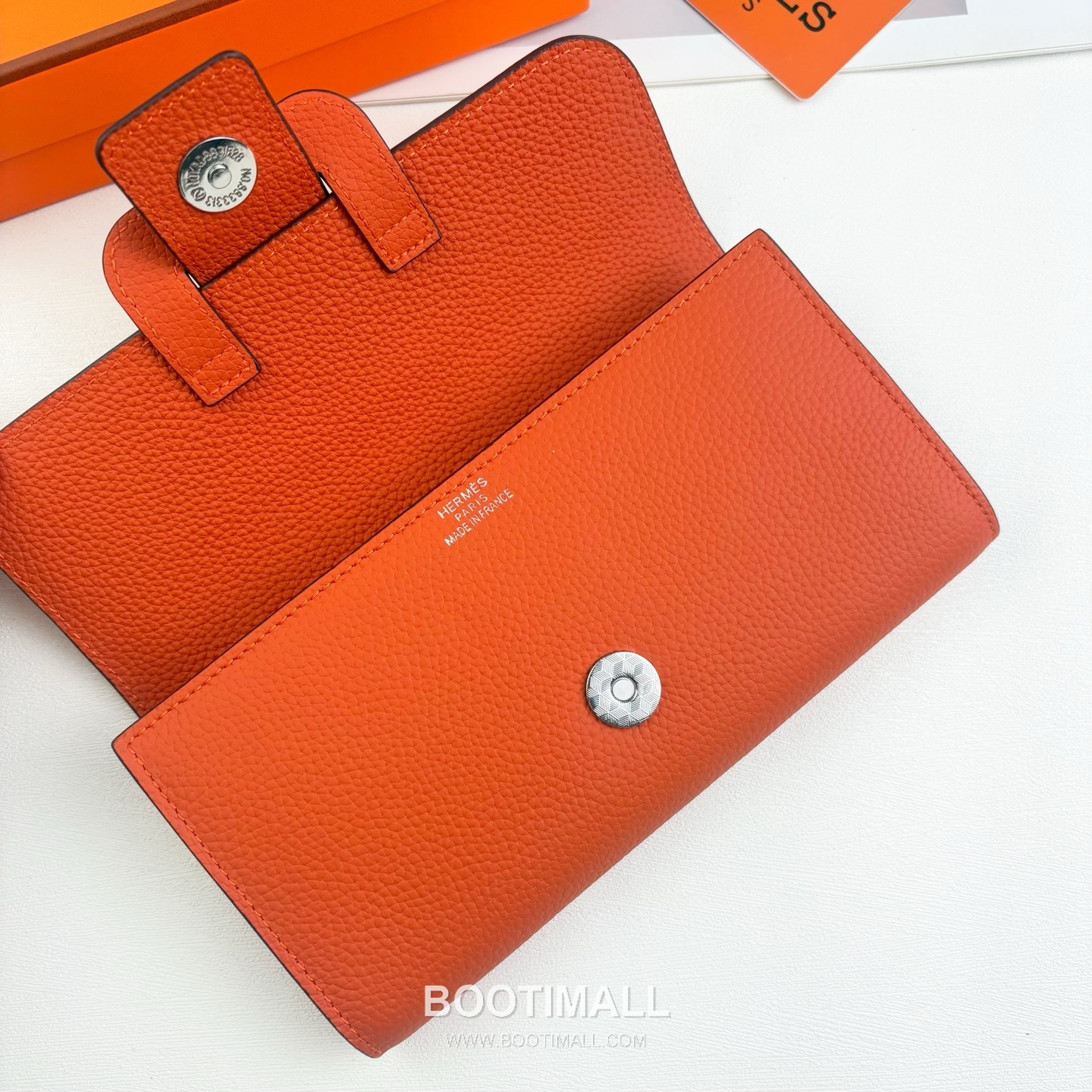 Hermès Long To Calfskin Wallet with Zip Coin Pocket Multi Compartment Detail 에르메스 롱 투 카프스킨 지퍼 코인포켓 멀티 컴파트먼트 장지갑 0688 20.5cm 4