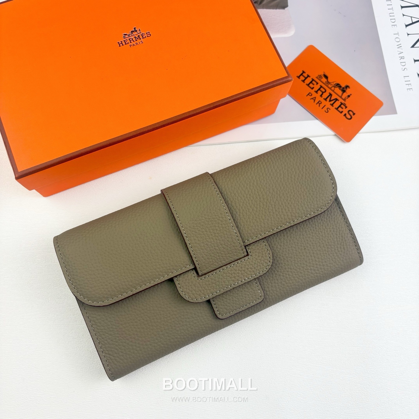 Hermès Long To Calfskin Wallet with Zip Coin Pocket Multi Compartment Detail 에르메스 롱 투 카프스킨 지퍼 코인포켓 멀티 컴파트먼트 장지갑 0688 20.5cm 4