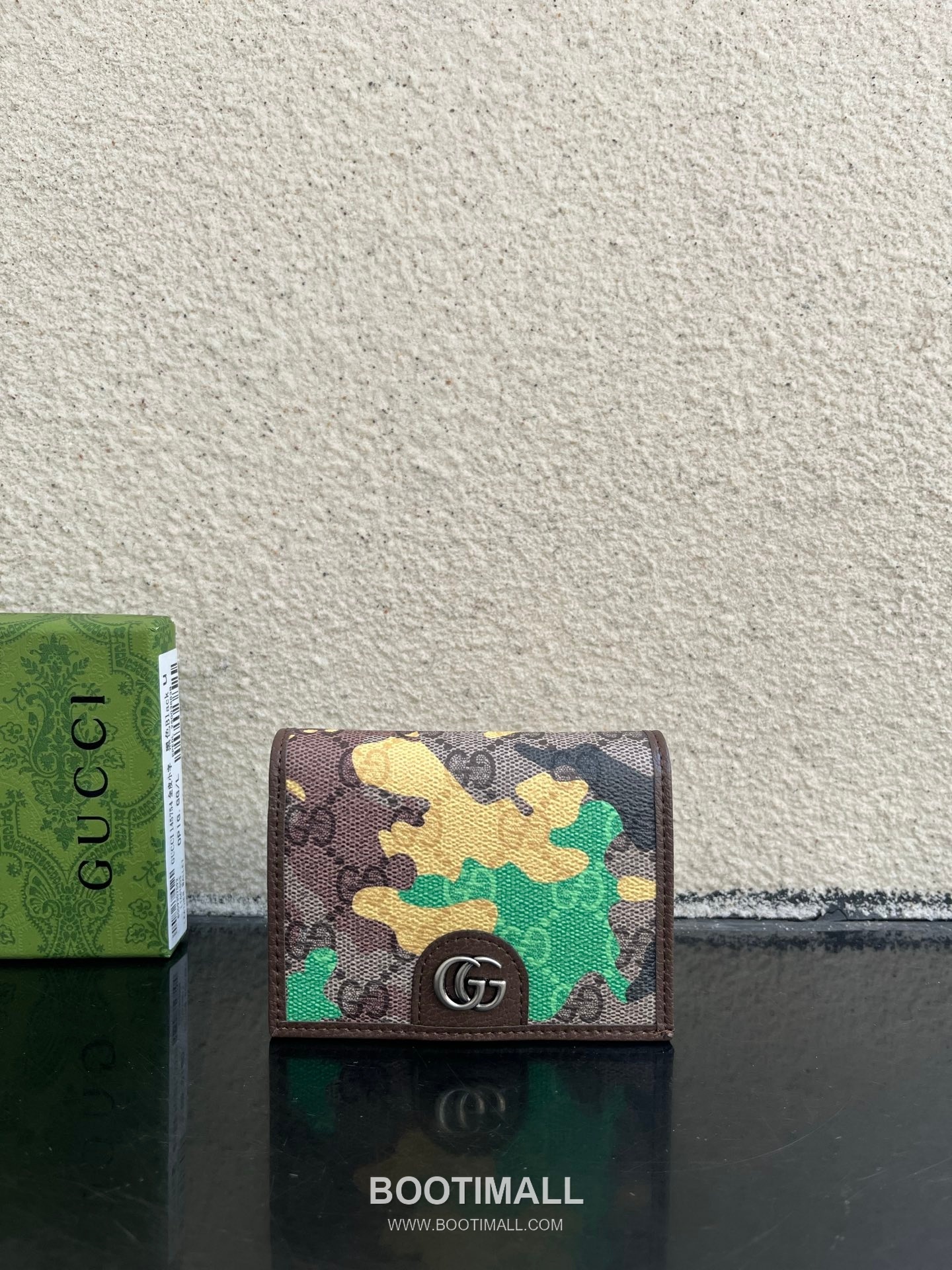 Gucci Ophidia GG Supreme PVC Wallet with Double G Logo Web Stripe Detail 구찌 오피디아 GG 수프림 PVC 더블 G 로고 웹 스트라이프 반지갑 838487 10cm 1