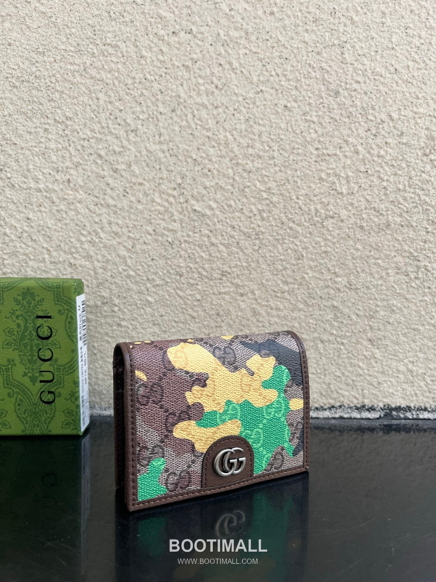 Gucci Ophidia GG Supreme PVC Wallet with Double G Logo Web Stripe Detail 구찌 오피디아 GG 수프림 PVC 더블 G 로고 웹 스트라이프 반지갑 838487 10cm 3