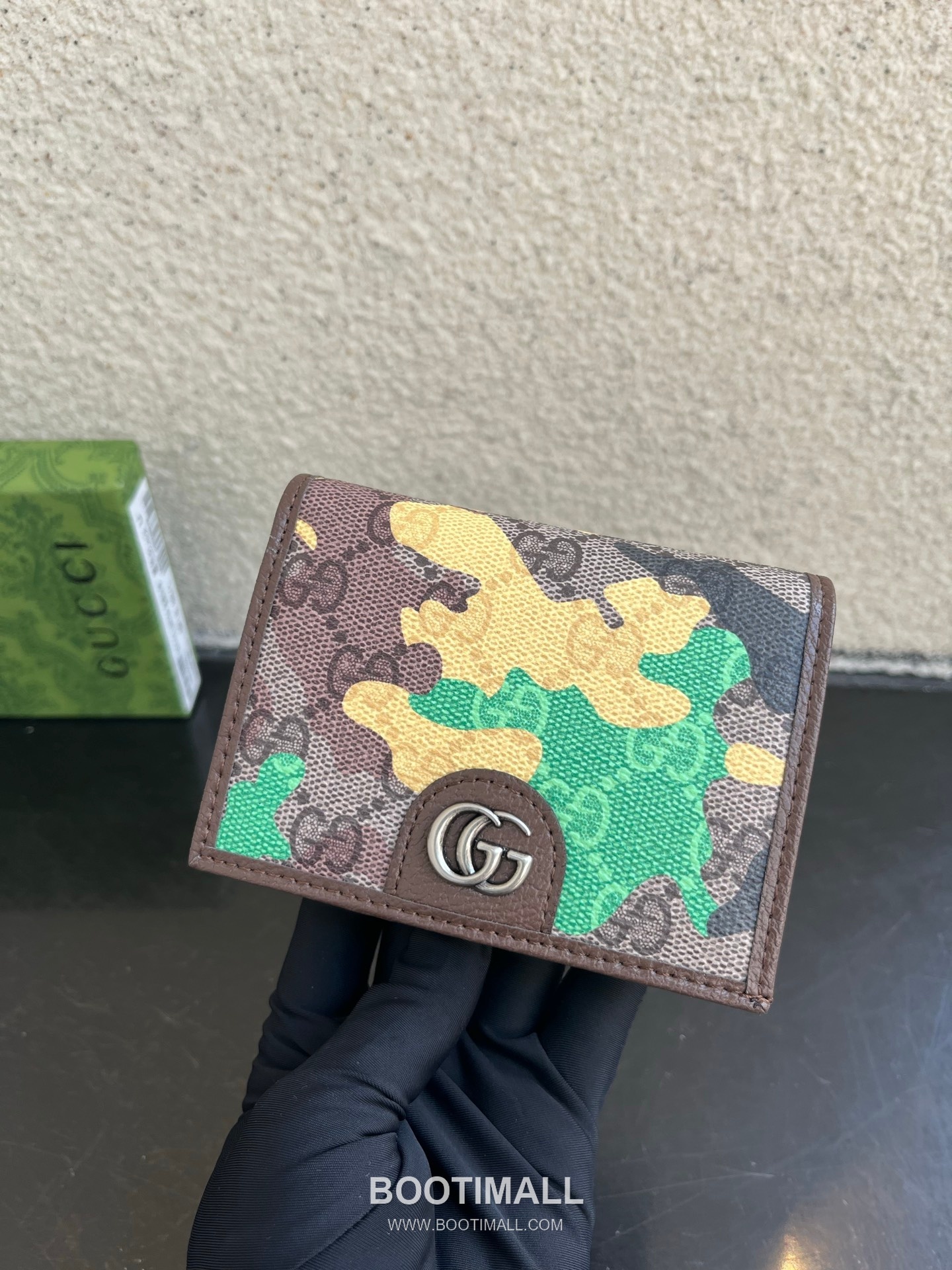 Gucci Ophidia GG Supreme PVC Wallet with Double G Logo Web Stripe Detail 구찌 오피디아 GG 수프림 PVC 더블 G 로고 웹 스트라이프 반지갑 838487 10cm 4