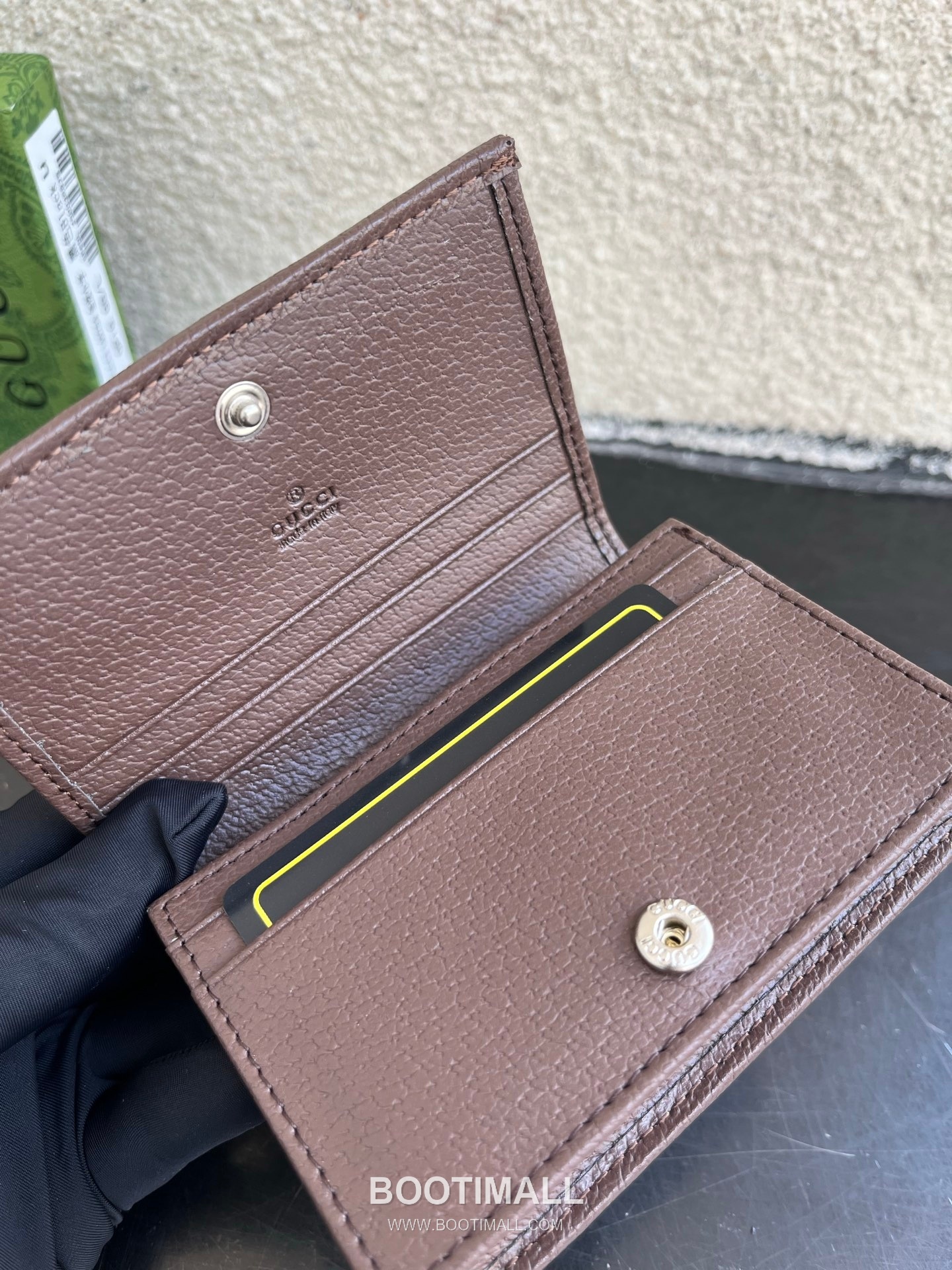 Gucci Ophidia GG Supreme PVC Wallet with Double G Logo Web Stripe Detail 구찌 오피디아 GG 수프림 PVC 더블 G 로고 웹 스트라이프 반지갑 838487 10cm 8