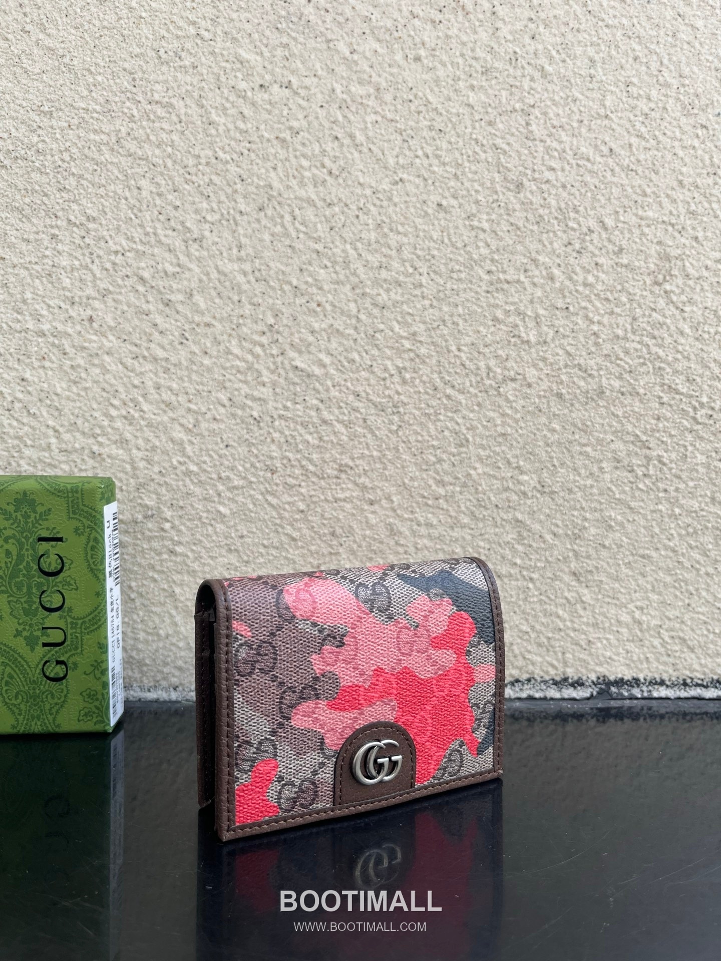 Gucci Ophidia GG Supreme PVC Wallet with Double G Logo Web Stripe Detail 구찌 오피디아 GG 수프림 PVC 더블 G 로고 웹 스트라이프 반지갑 838487 10cm 3