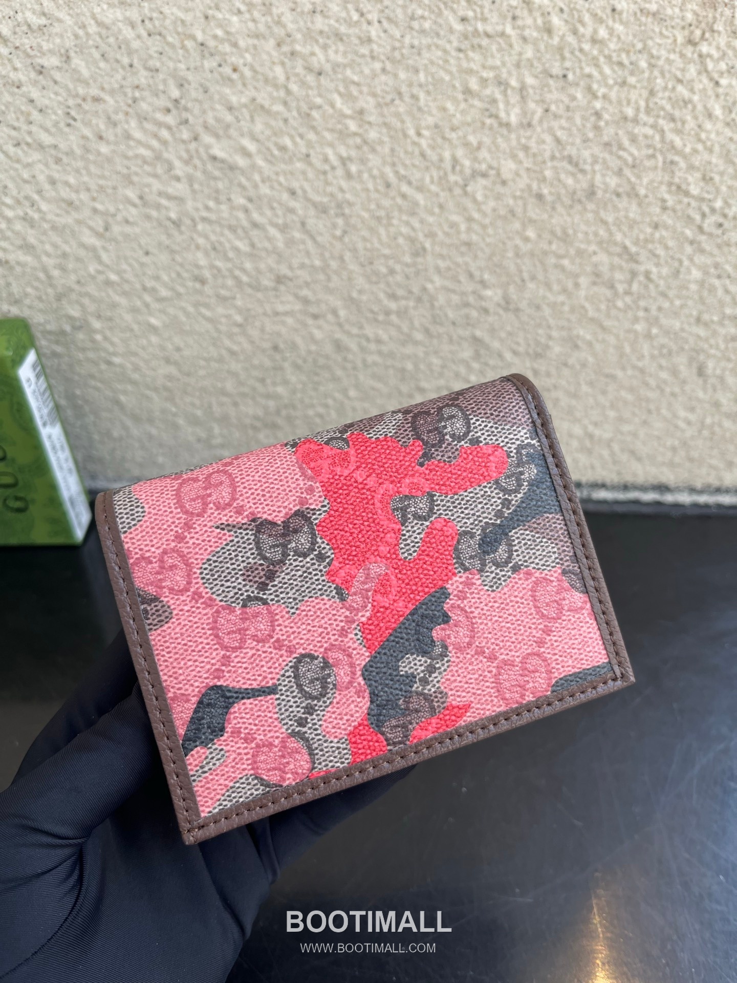 Gucci Ophidia GG Supreme PVC Wallet with Double G Logo Web Stripe Detail 구찌 오피디아 GG 수프림 PVC 더블 G 로고 웹 스트라이프 반지갑 838487 10cm 6