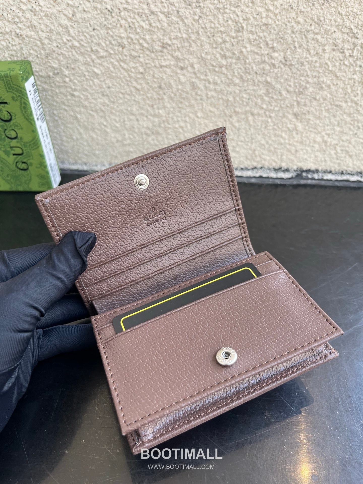 Gucci Ophidia GG Supreme PVC Wallet with Double G Logo Web Stripe Detail 구찌 오피디아 GG 수프림 PVC 더블 G 로고 웹 스트라이프 반지갑 838487 10cm 8