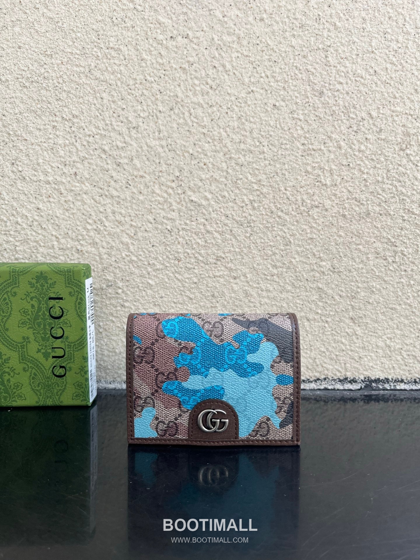 Gucci Ophidia GG Supreme PVC Wallet with Double G Logo Web Stripe Detail 구찌 오피디아 GG 수프림 PVC 더블 G 로고 웹 스트라이프 반지갑 838487 10cm 1