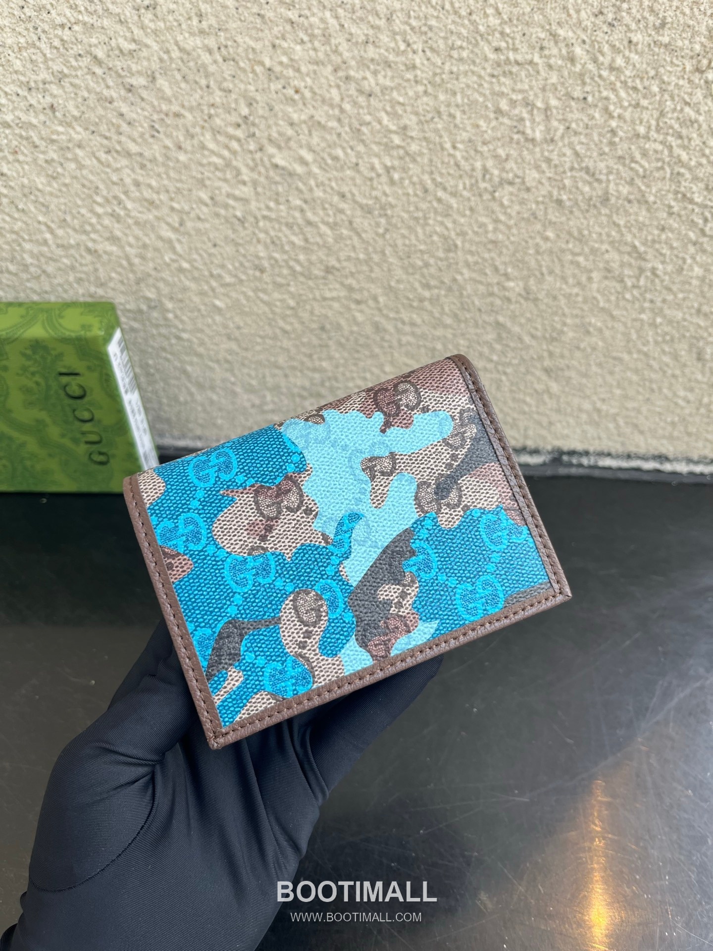 Gucci Ophidia GG Supreme PVC Wallet with Double G Logo Web Stripe Detail 구찌 오피디아 GG 수프림 PVC 더블 G 로고 웹 스트라이프 반지갑 838487 10cm 6