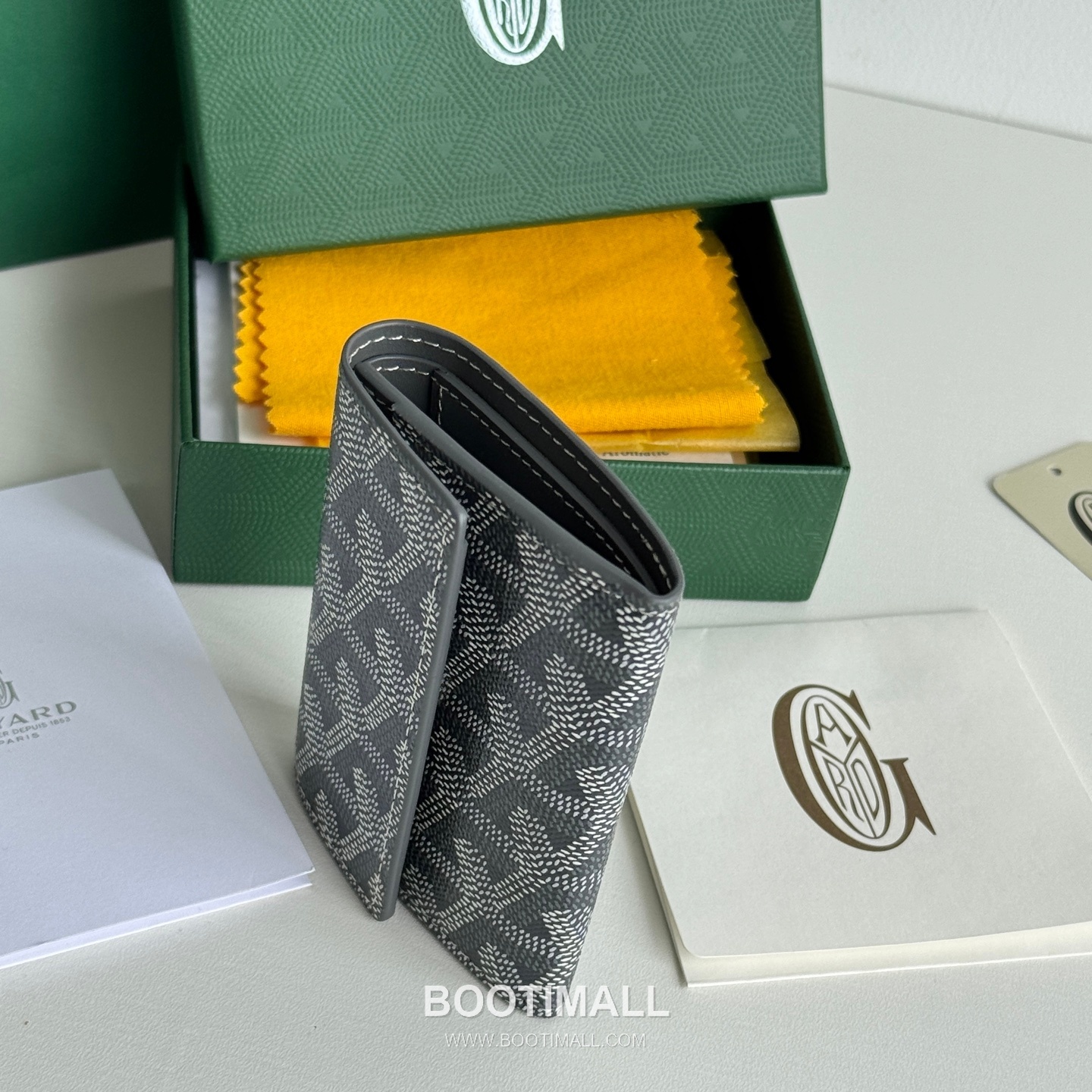 Goyard Marigny Goyardine Canvas Calfskin Coin Wallet with Snap Closure 고야드 마리니 고야르딘 캔버스 카프스킨 코인 지갑 스냅클로저 3312 10cm 5