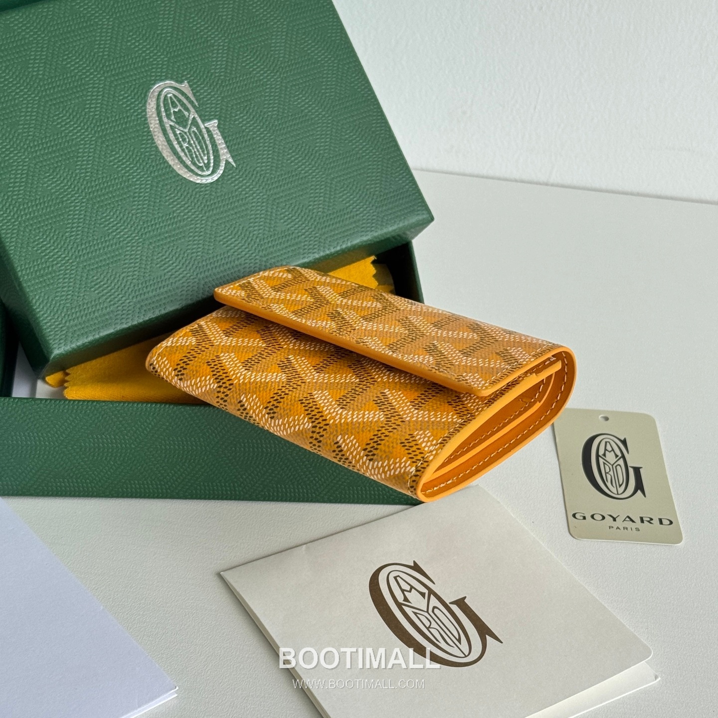 Goyard Marigny Goyardine Canvas Calfskin Coin Wallet with Snap Closure 고야드 마리니 고야르딘 캔버스 카프스킨 코인 지갑 스냅클로저 3312 10cm 4
