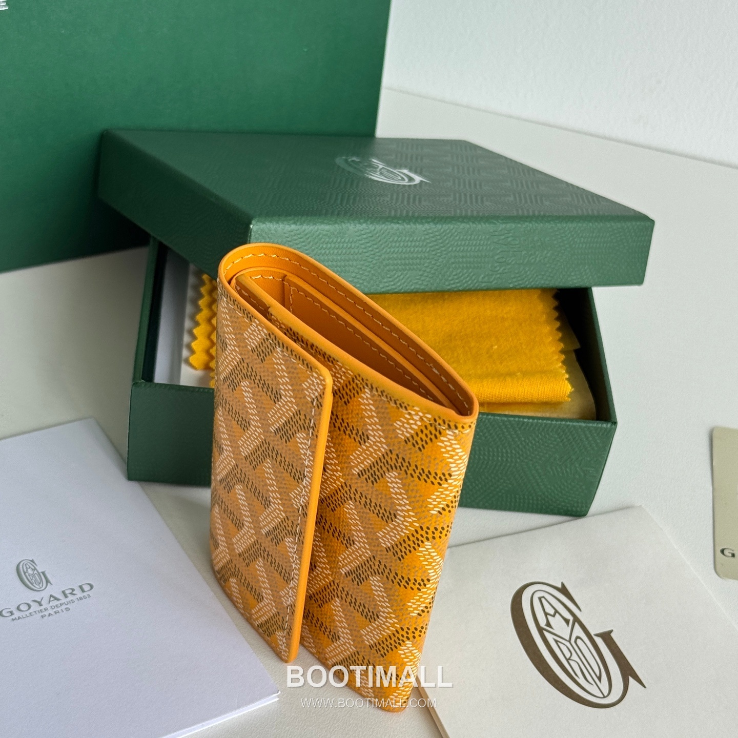 Goyard Marigny Goyardine Canvas Calfskin Coin Wallet with Snap Closure 고야드 마리니 고야르딘 캔버스 카프스킨 코인 지갑 스냅클로저 3312 10cm 5