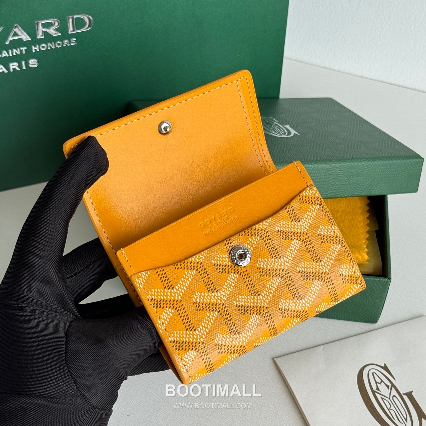 Goyard Marigny Goyardine Canvas Calfskin Coin Wallet with Snap Closure 고야드 마리니 고야르딘 캔버스 카프스킨 코인 지갑 스냅클로저 3312 10cm 6