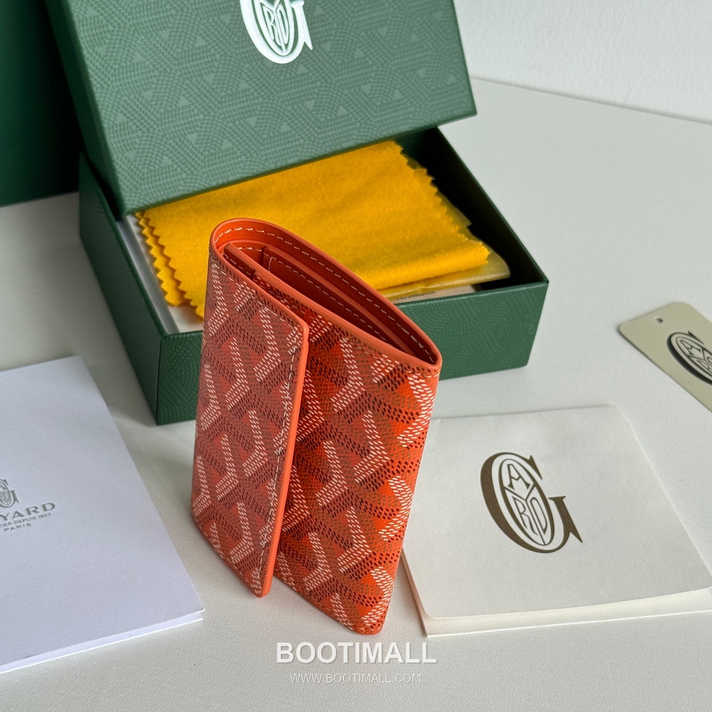 Goyard Marigny Goyardine Canvas Calfskin Coin Wallet with Snap Closure 고야드 마리니 고야르딘 캔버스 카프스킨 코인 지갑 스냅클로저 3312 10cm 5