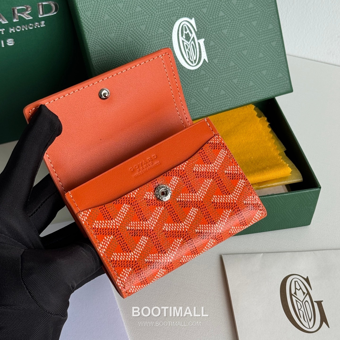 Goyard Marigny Goyardine Canvas Calfskin Coin Wallet with Snap Closure 고야드 마리니 고야르딘 캔버스 카프스킨 코인 지갑 스냅클로저 3312 10cm 6