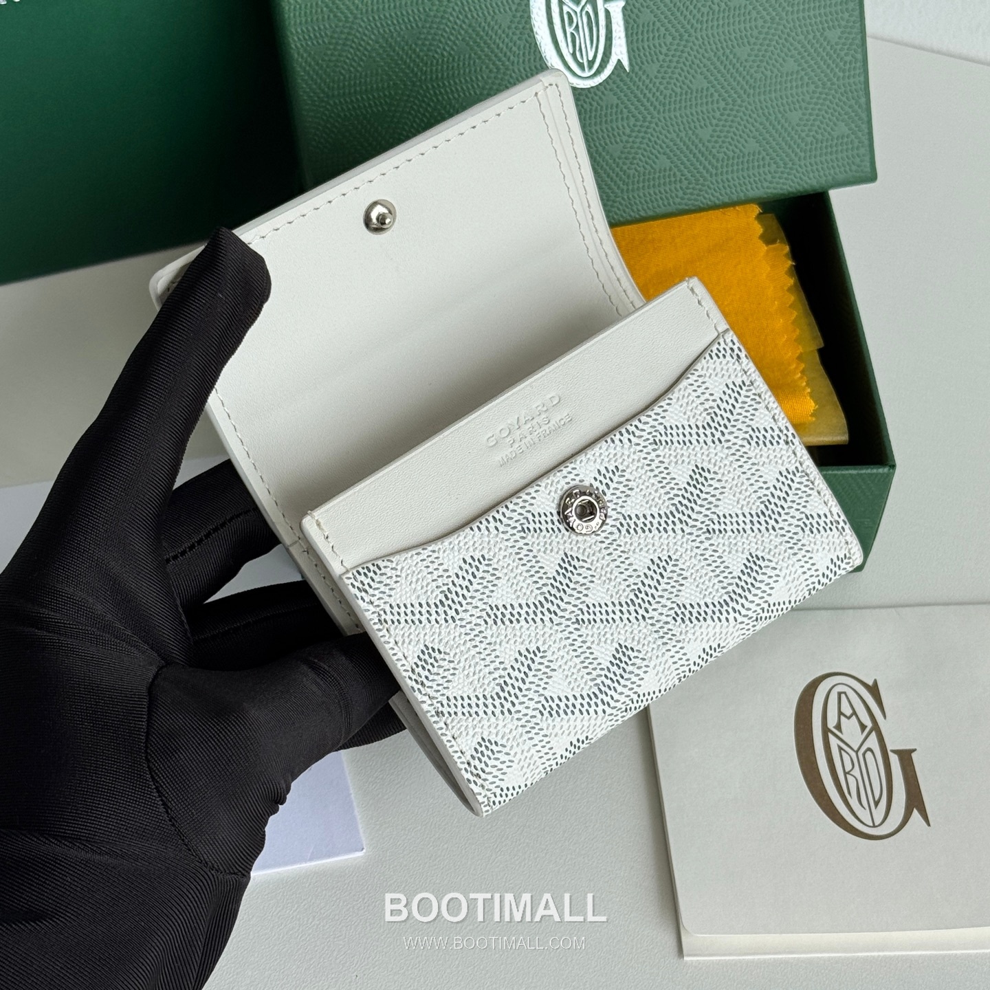 Goyard Marigny Goyardine Canvas Calfskin Coin Wallet with Snap Closure 고야드 마리니 고야르딘 캔버스 카프스킨 코인 지갑 스냅클로저 3312 10cm 6