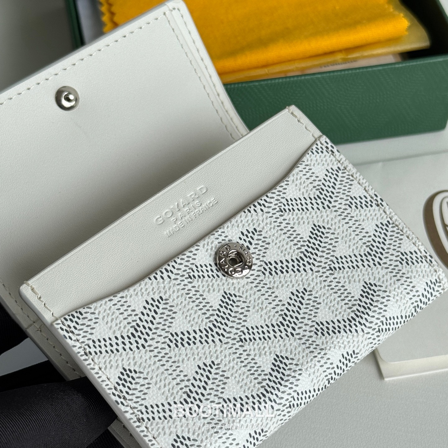 Goyard Marigny Goyardine Canvas Calfskin Coin Wallet with Snap Closure 고야드 마리니 고야르딘 캔버스 카프스킨 코인 지갑 스냅클로저 3312 10cm 7