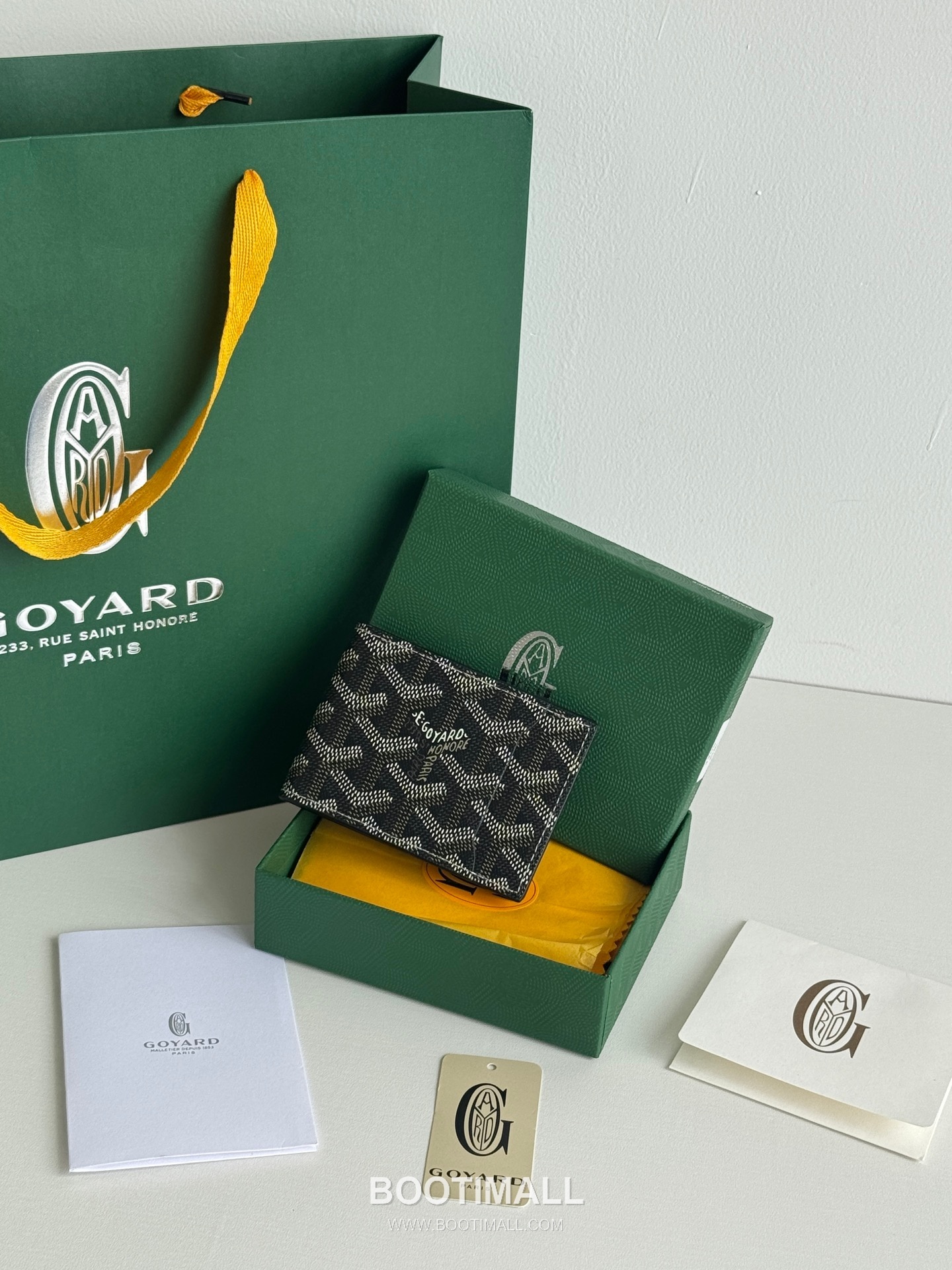 Goyard Insert Victoire Goyardine Canvas Vauzelles Calfskin Card Holder with Slim Insert Design 고야드 인서트 빅투아르 고야르딘 캔버스 보젤 카프스킨 카드홀더 슬림 인서트 3311 10cm 1