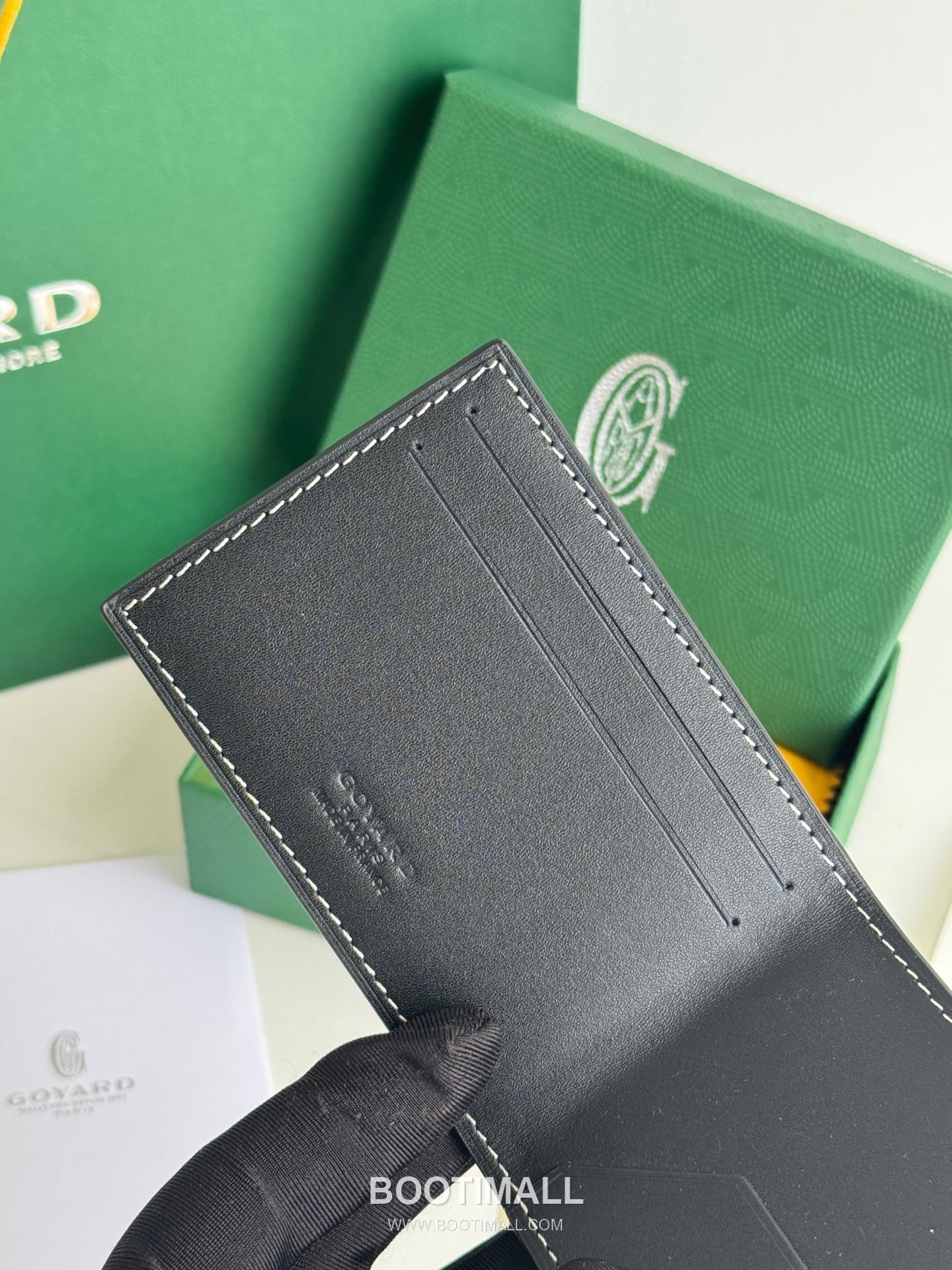 Goyard Insert Victoire Goyardine Canvas Vauzelles Calfskin Card Holder with Slim Insert Design 고야드 인서트 빅투아르 고야르딘 캔버스 보젤 카프스킨 카드홀더 슬림 인서트 3311 10cm 9