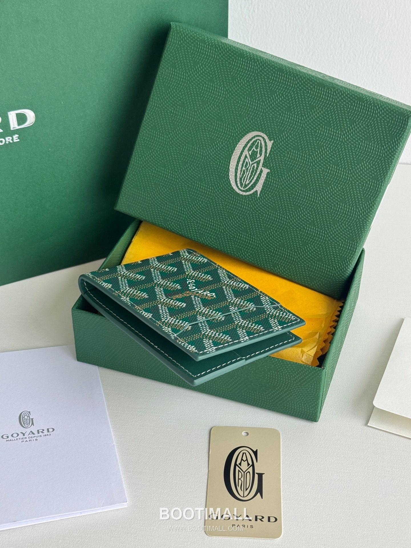 Goyard Insert Victoire Goyardine Canvas Vauzelles Calfskin Card Holder with Slim Insert Design 고야드 인서트 빅투아르 고야르딘 캔버스 보젤 카프스킨 카드홀더 슬림 인서트 3311 10cm 5