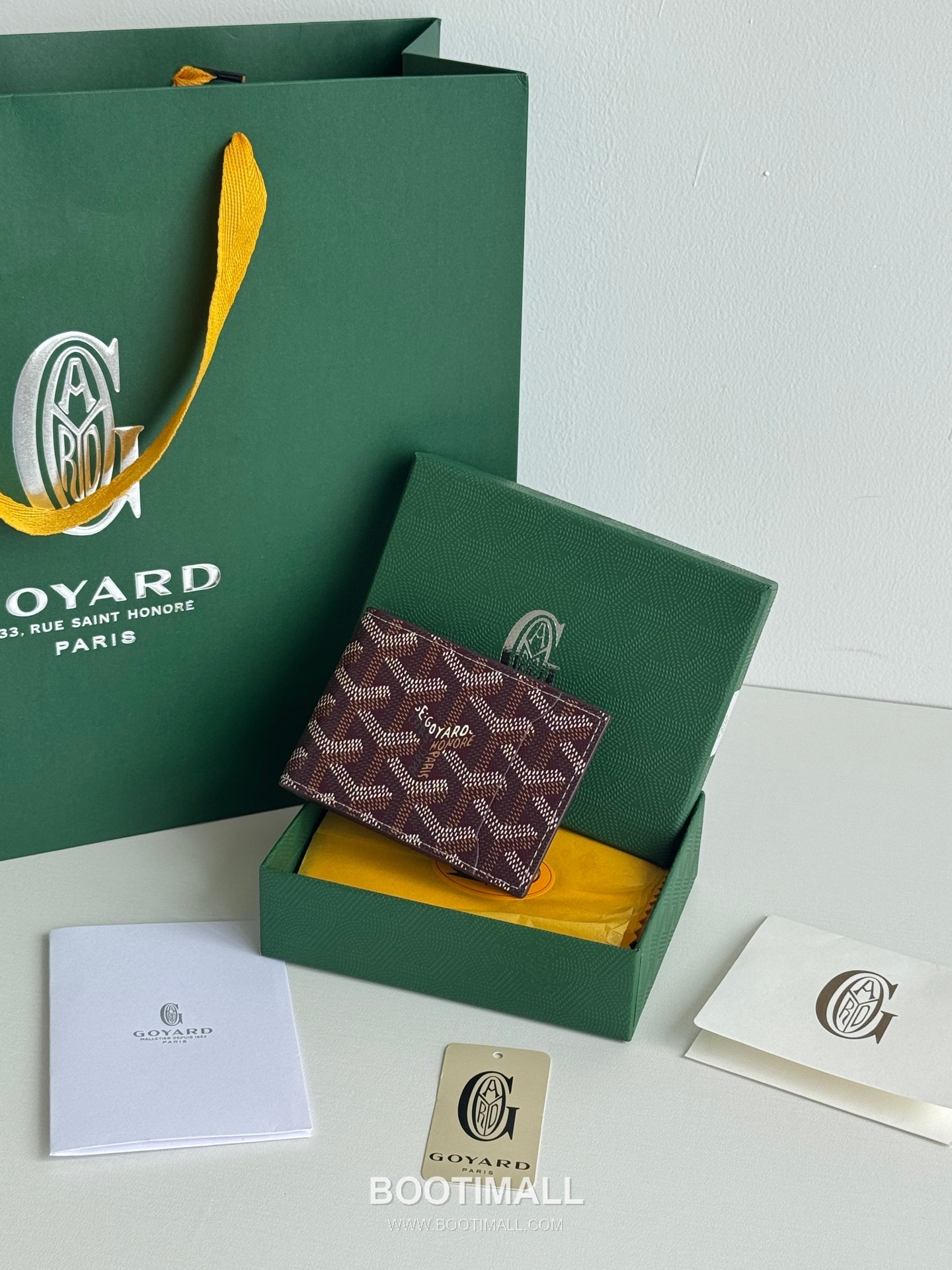 Goyard Insert Victoire Goyardine Canvas Vauzelles Calfskin Card Holder with Slim Insert Design 고야드 인서트 빅투아르 고야르딘 캔버스 보젤 카프스킨 카드홀더 슬림 인서트 3311 10cm 1